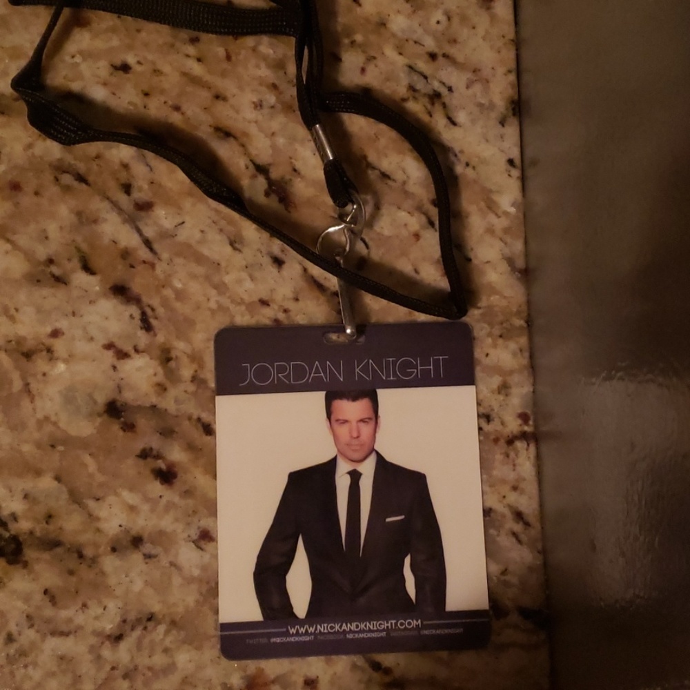 Jordan knight lanyard
